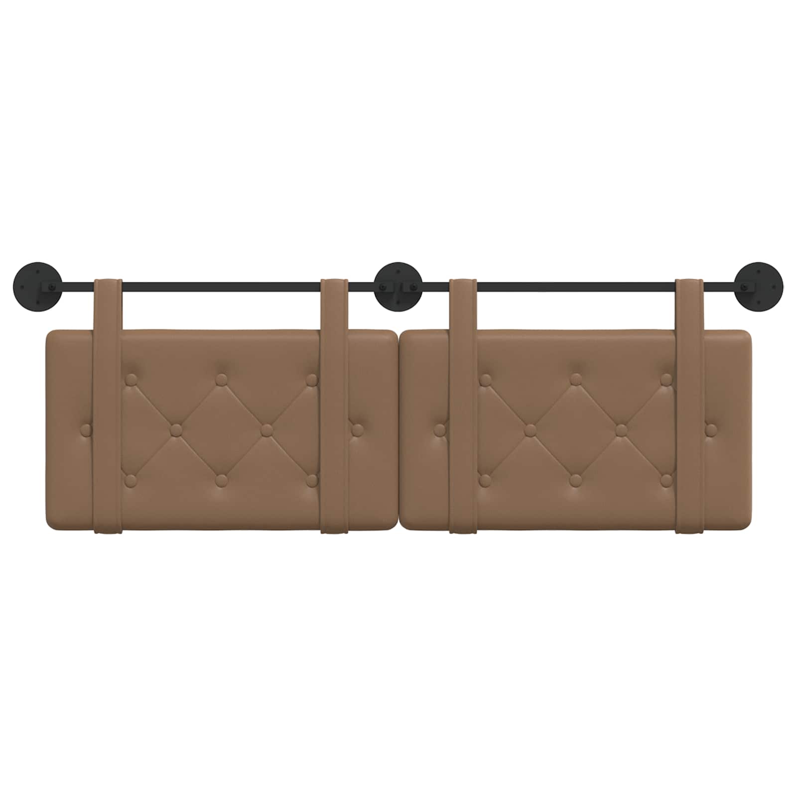 Hangend Hoofdeinde Cappuccino 150 x 55 x 5 cm Nep Leer