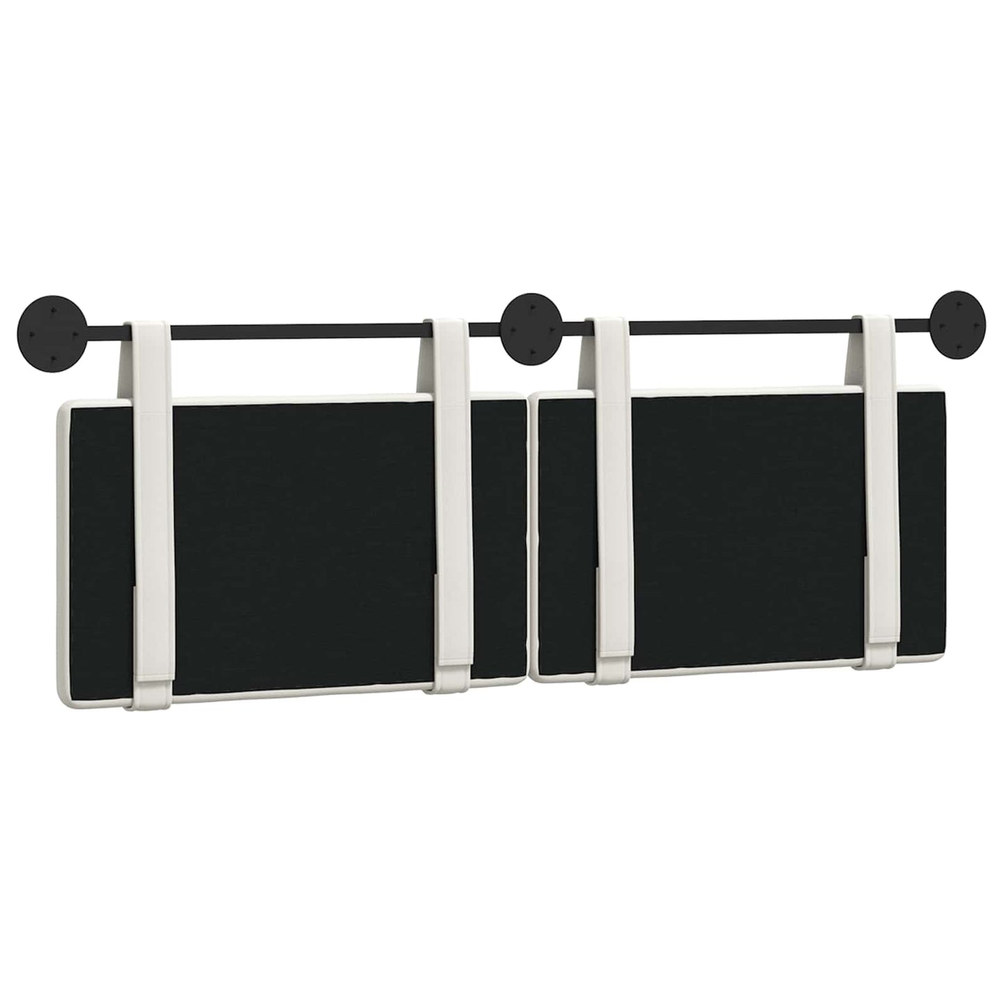 Hangend Hoofdeinde Wandgemonteerd Wit 150 x 55 x 5 cm Nep Leer