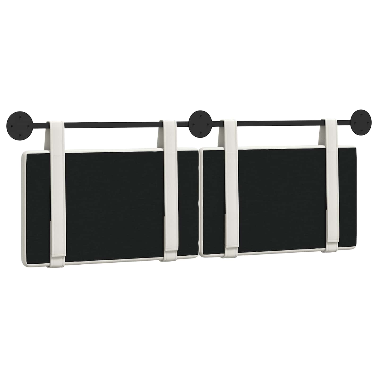 Hangend Hoofdeinde Wandgemonteerd Wit 150 x 55 x 5 cm Nep Leer