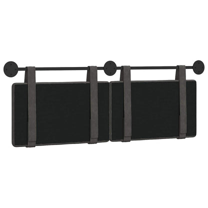 Hangend Hoofdeinde Zwart 150 x 55 x 5 cm Antiek PU