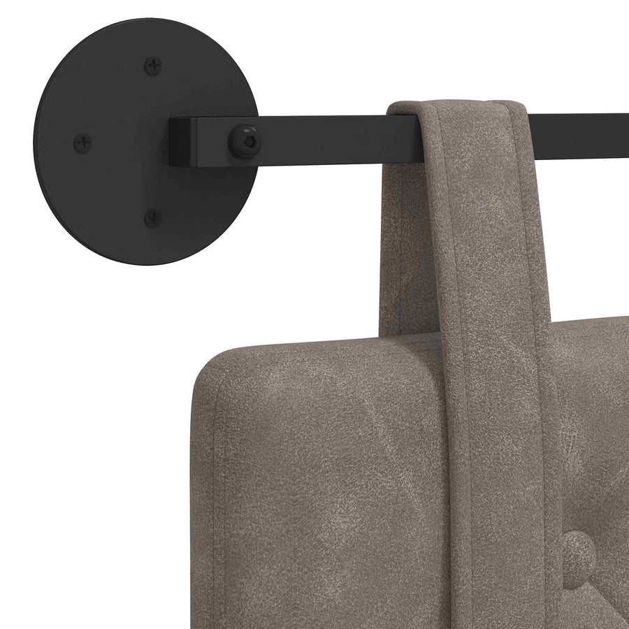 Hangend Hoofdeinde Grijs 150 x 55 x 5 cm Antiek PU