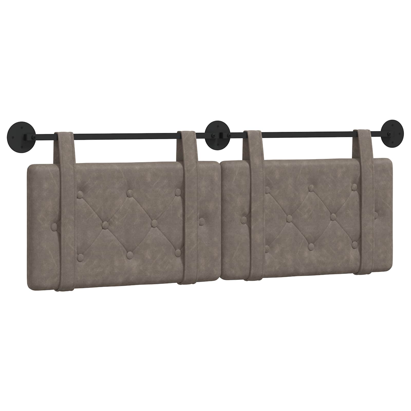 Hangend Hoofdeinde Grijs 150 x 55 x 5 cm Antiek PU