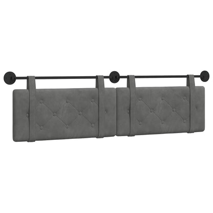 Hangend Hoofdeinde Donkergrijs 170 x 55 x 5 cm Fluweel