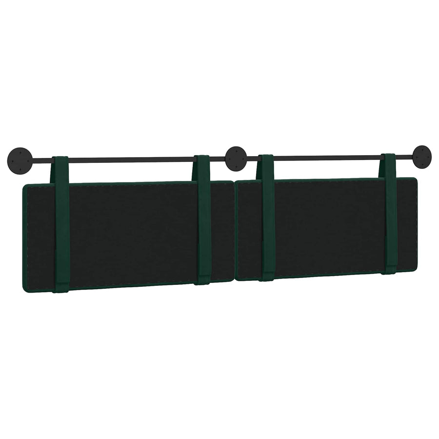 Hangend Hoofdeinde Donkergroen 170 x 55 x 5 cm Fluweel