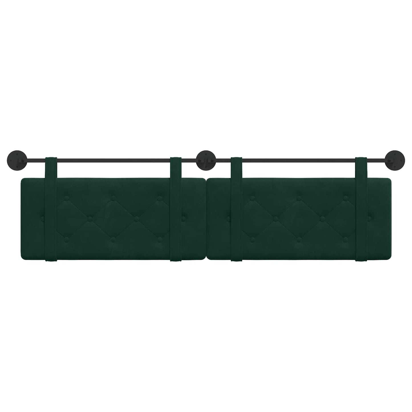 Hangend Hoofdeinde Donkergroen 170 x 55 x 5 cm Fluweel