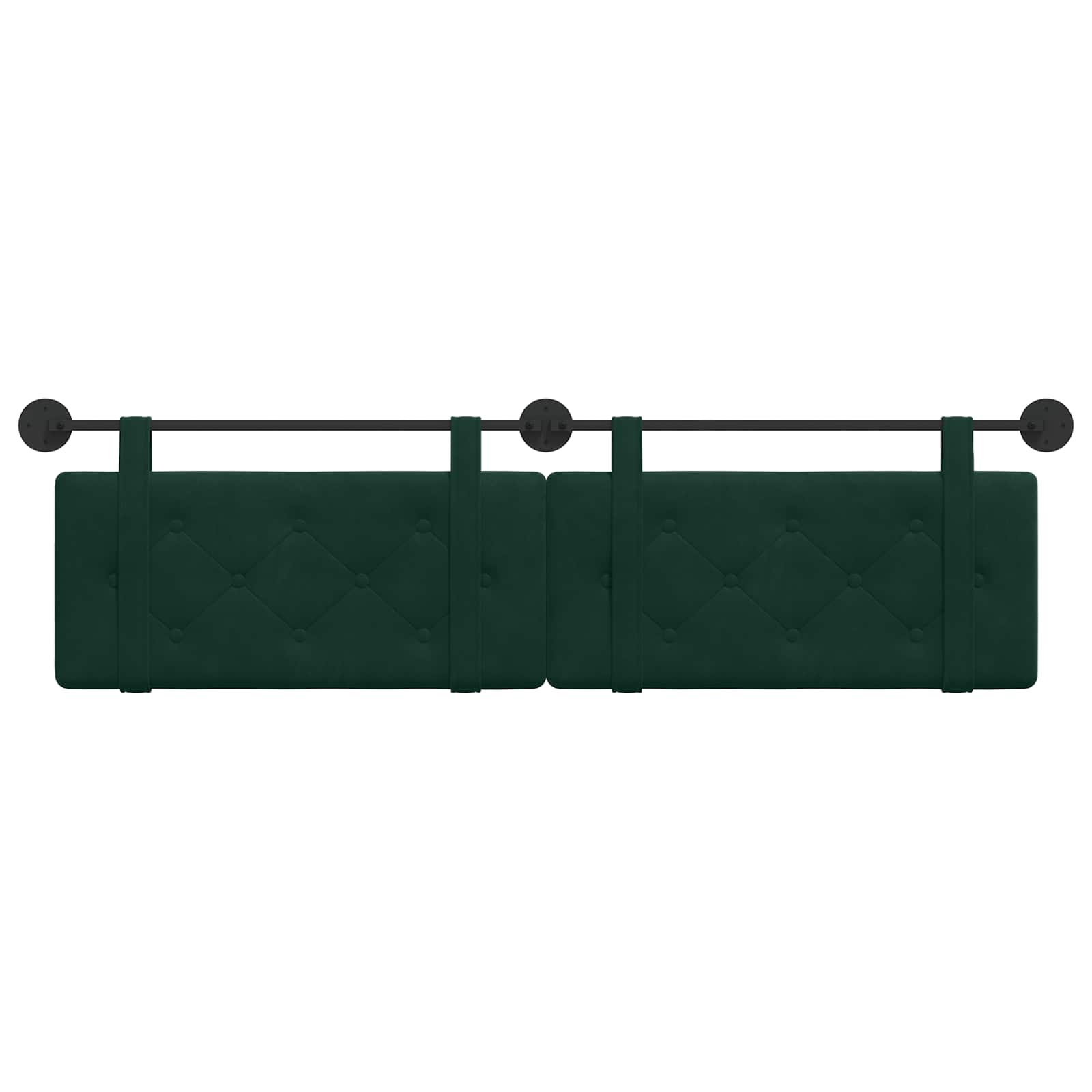 Hangend Hoofdeinde Donkergroen 170 x 55 x 5 cm Fluweel