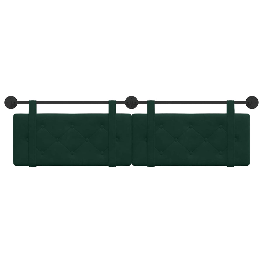 Hangend Hoofdeinde Donkergroen 170 x 55 x 5 cm Fluweel