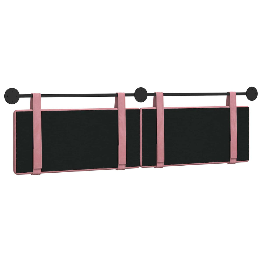 Hangend Hoofdeinde Wandgemonteerd Roze 170 x 55 x 5 cm Fluweel