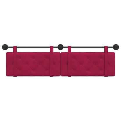 Hangend Hoofdeinde Wijnrood 170 x 55 x 5 cm Fluweel