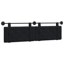 Hangend Hoofdeinde Wandgemonteerd Zwart 170 x 55 x 5 cm Fluweel