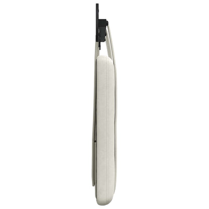 Hangend Hoofdeinde Wandgemonteerd Crème 170 x 55 x 5 cm Fluweel