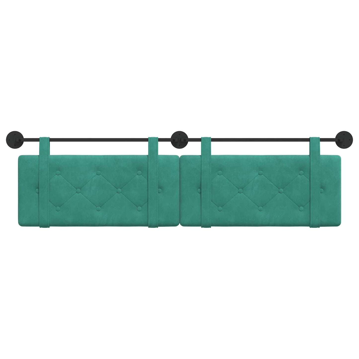 Hangend Hoofdeinde Turquoise 170 x 55 x 5 cm Fluweel