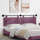 Wall-Mounted Headboard Purple 170 x 55 x 5 cm Velvet