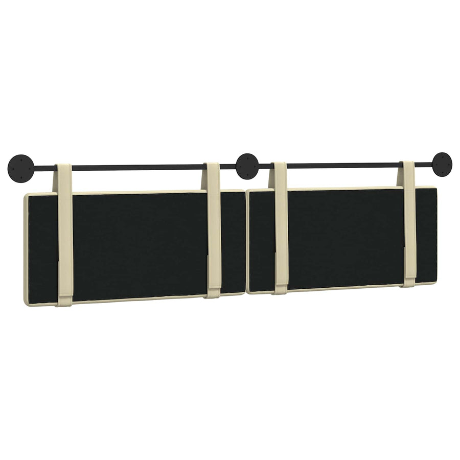 Hangend Hoofdeinde Crème 170 x 55 x 5 cm Nep Leer