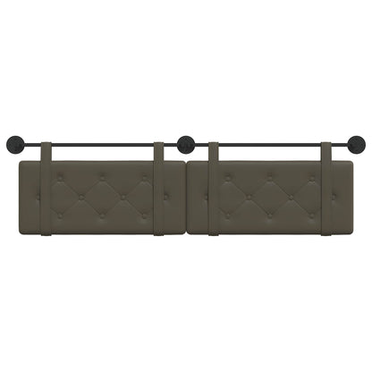 Hangend Hoofdeinde Grijs 170 x 55 x 5 cm Nep Leer