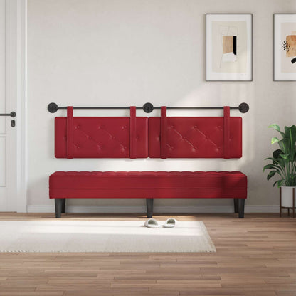 Hangend Hoofdeinde Wijnrood 170 x 55 x 5 cm Nep Leer