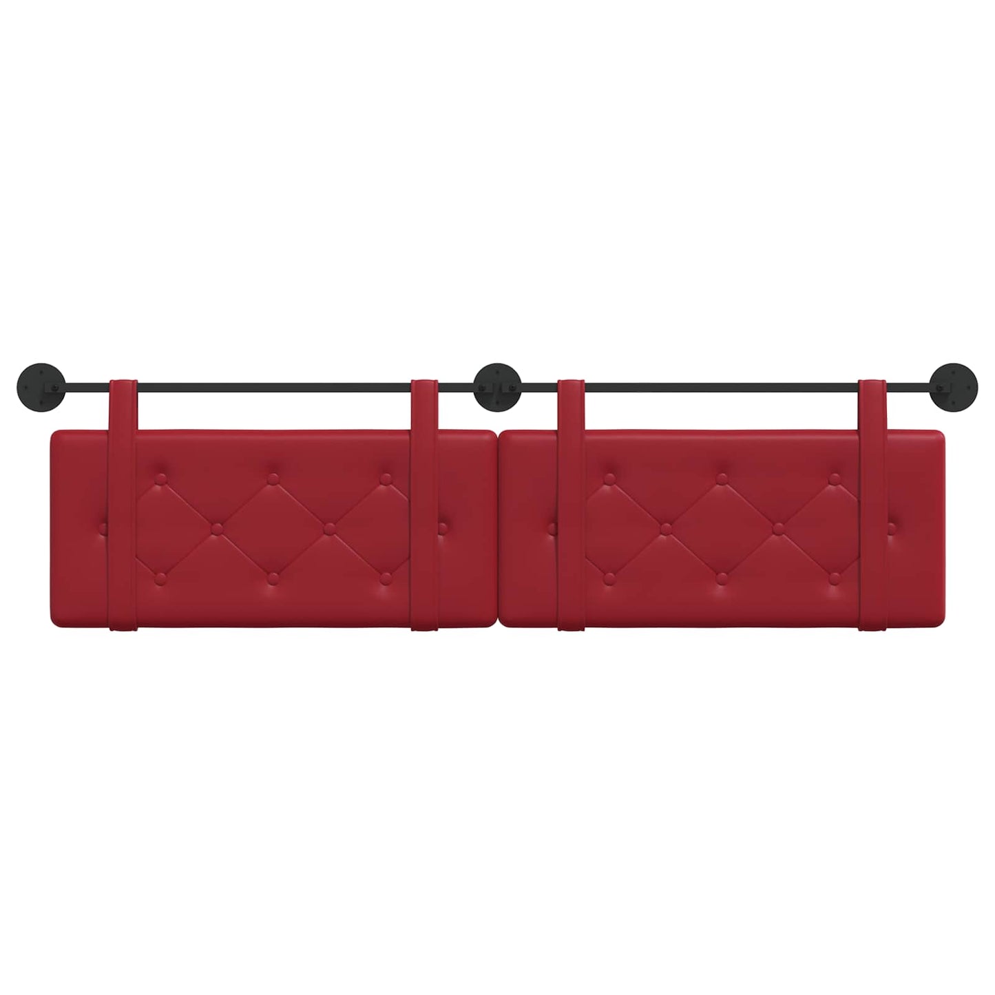 Hangend Hoofdeinde Wijnrood 170 x 55 x 5 cm Nep Leer