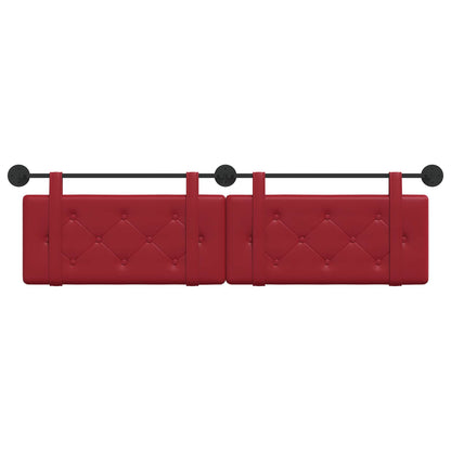 Hangend Hoofdeinde Wijnrood 170 x 55 x 5 cm Nep Leer