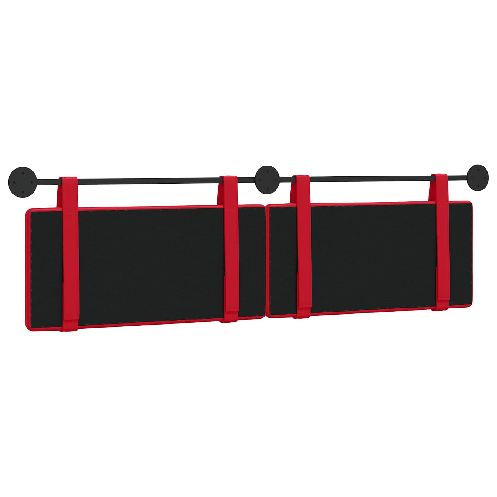 Hangend Hoofdeinde Wandgemonteerd Rood 170 x 55 x 5 cm Nep Leer