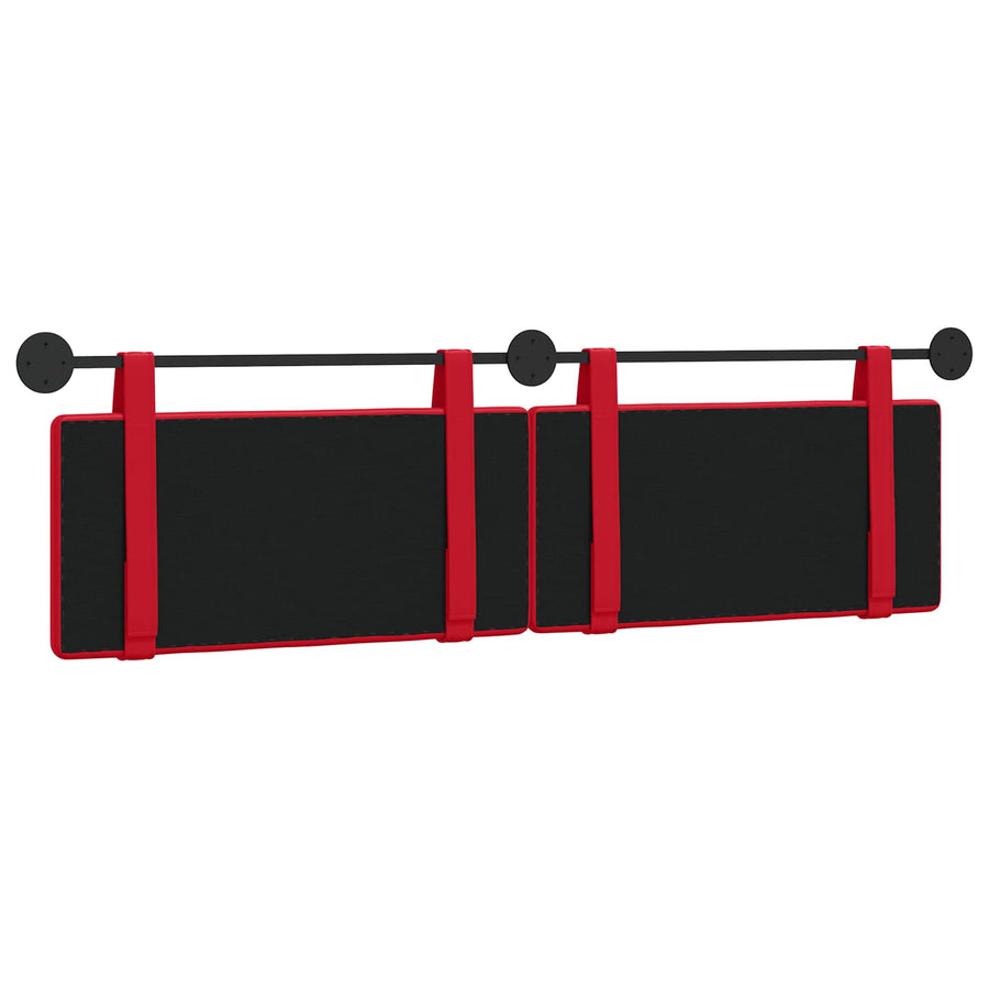 Hangend Hoofdeinde Wandgemonteerd Rood 170 x 55 x 5 cm Nep Leer