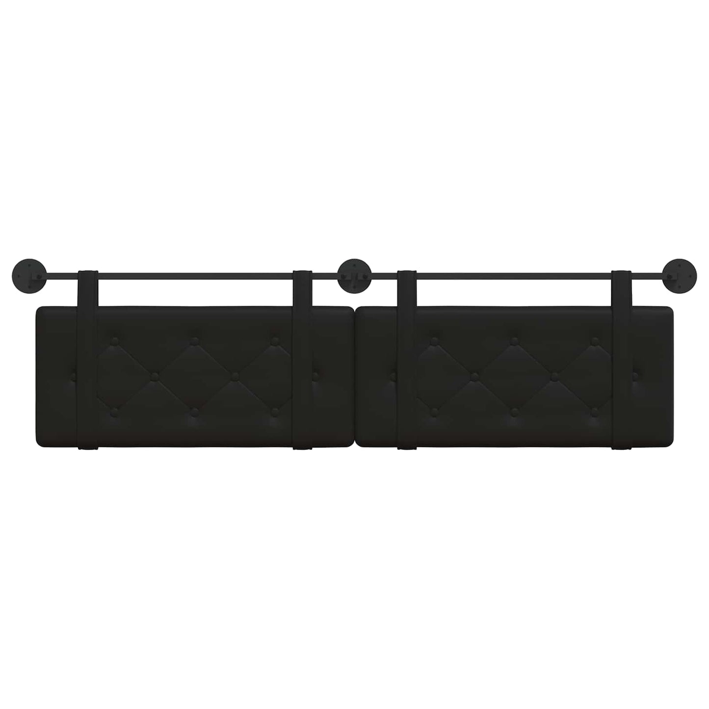 Hangend Hoofdeinde Zwart 170 x 55 x 5 cm Nep Leer