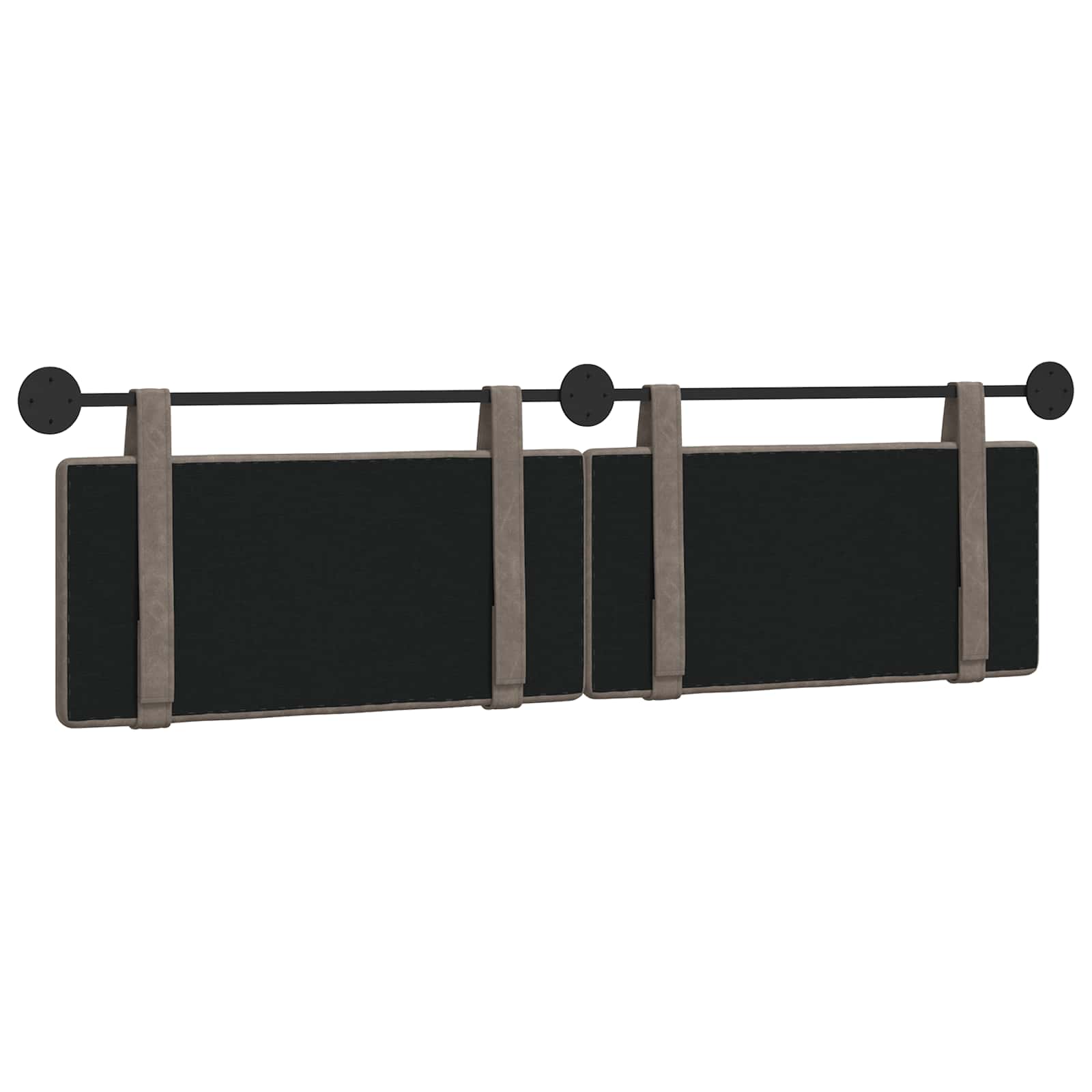 Hangend Hoofdeinde Grijs 170 x 55 x 5 cm Antiek PU