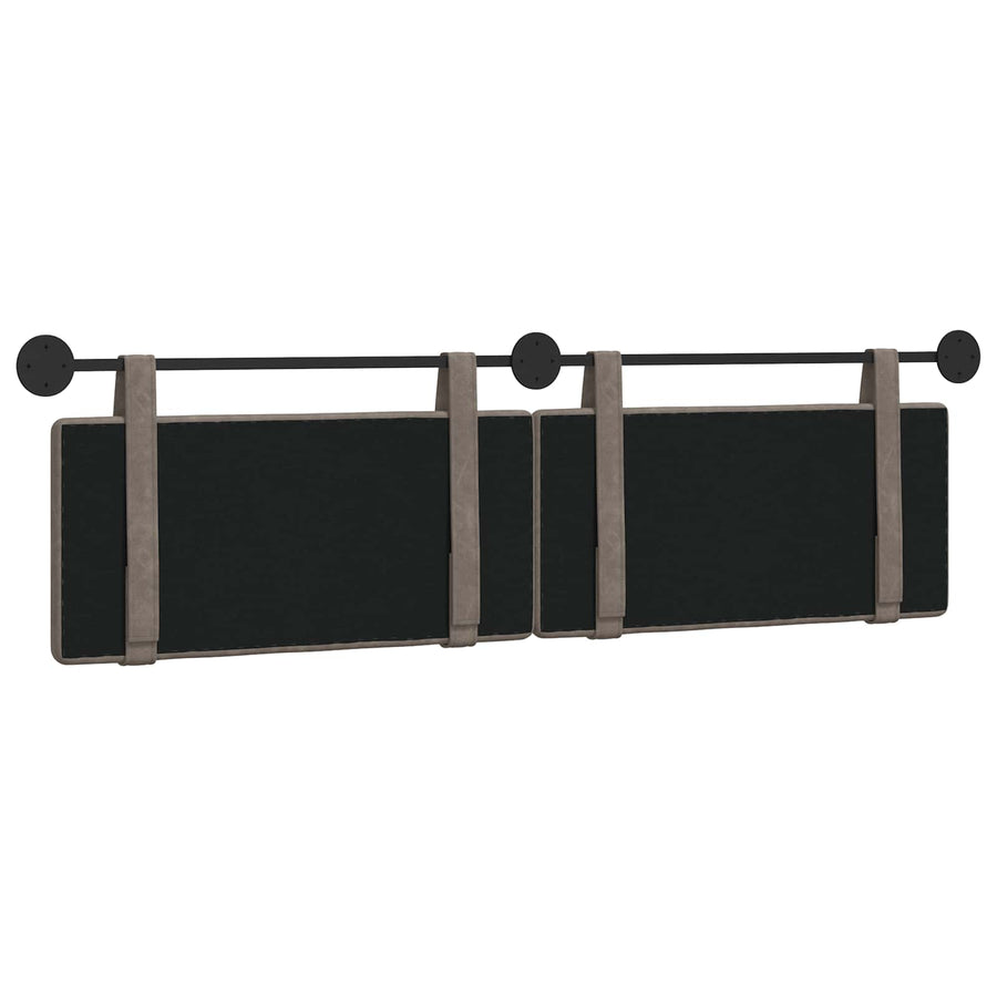 Hangend Hoofdeinde Grijs 170 x 55 x 5 cm Antiek PU