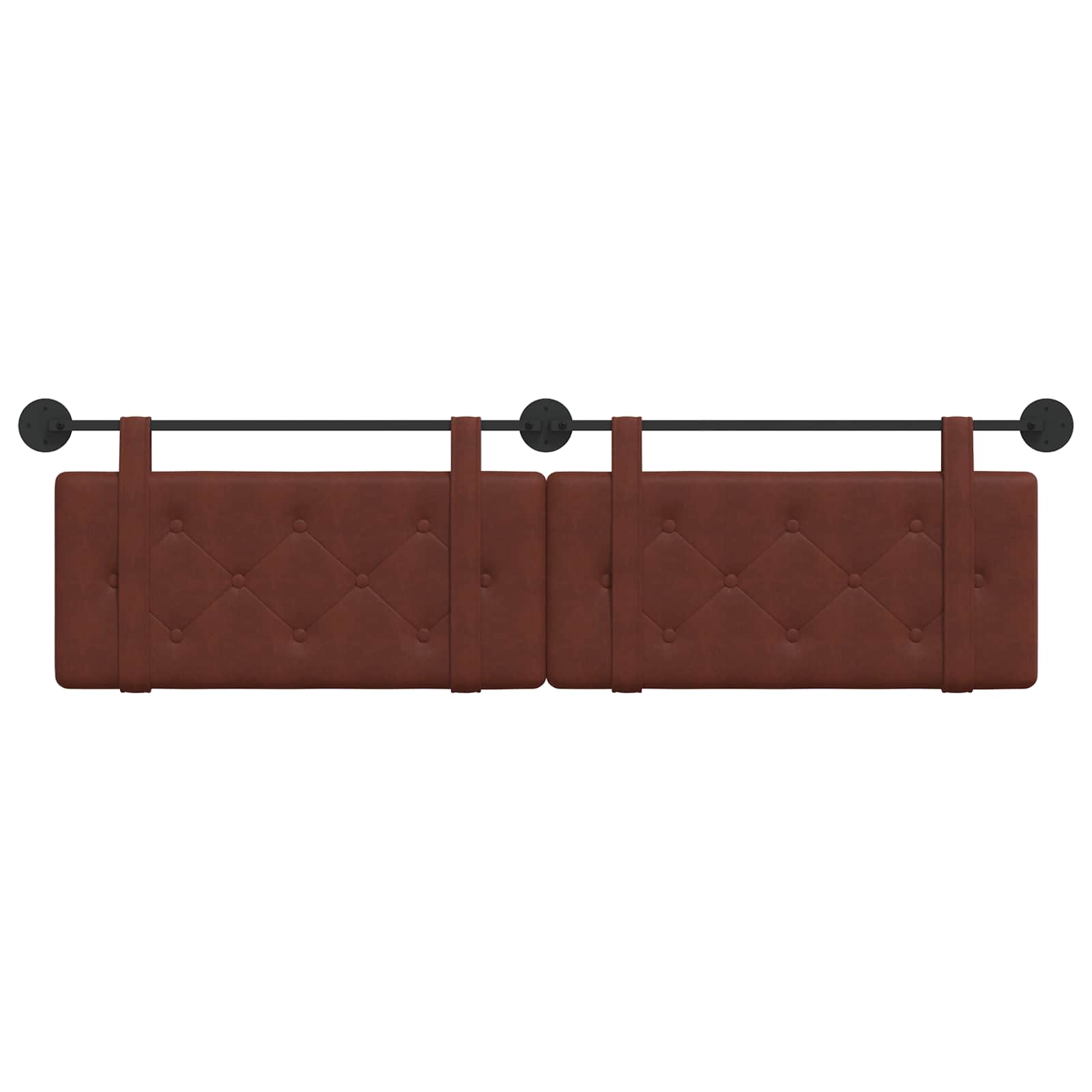 Hangend Hoofdeinde Glanzend Bruin 170 x 55 x 5 cm Antiek PU