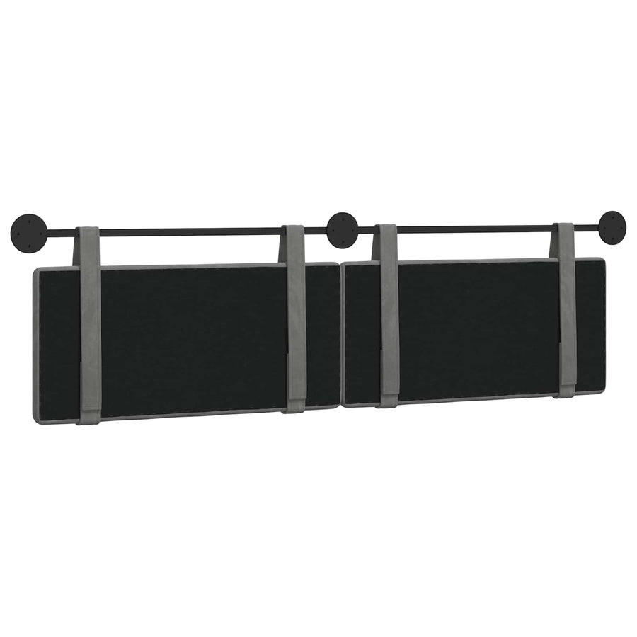 Hangend Hoofdeinde Donkergrijs 190 x 55 x 5 cm Fluweel