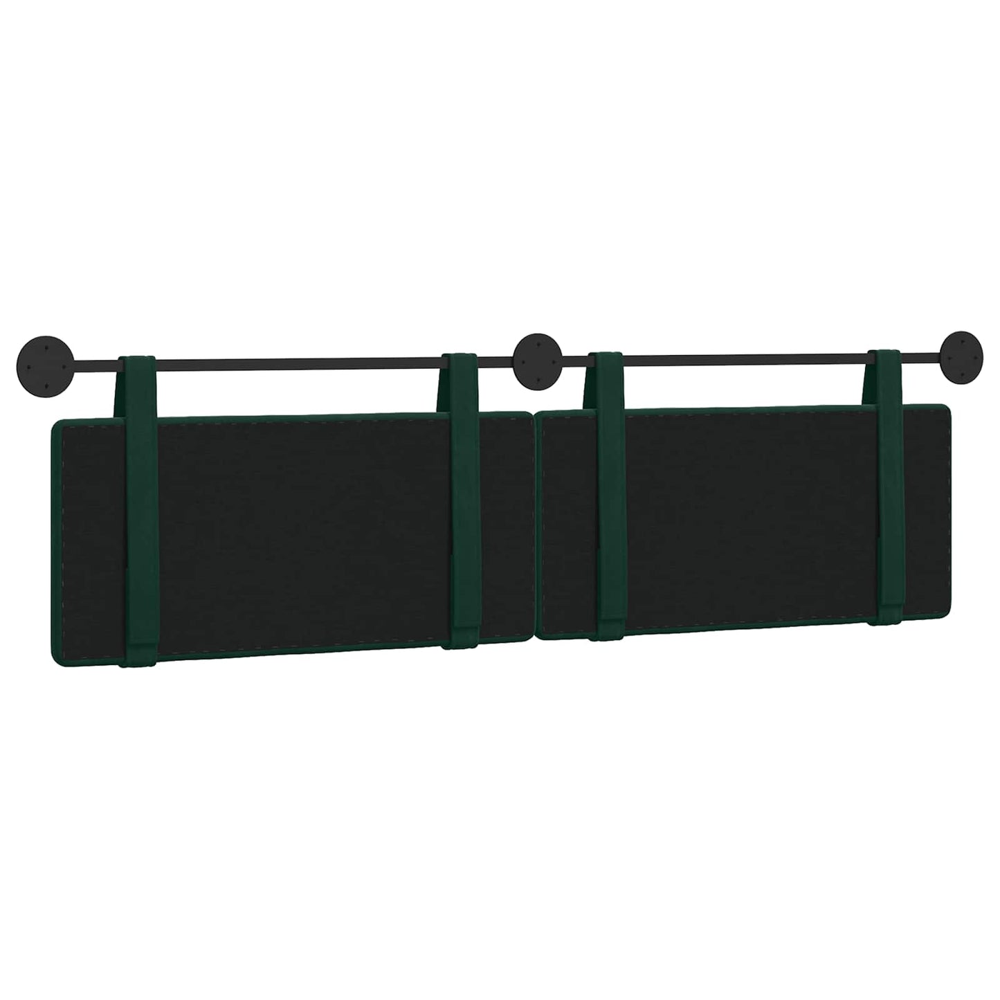 Hangend Hoofdeinde Donkergroen 190 x 55 x 5 cm Fluweel