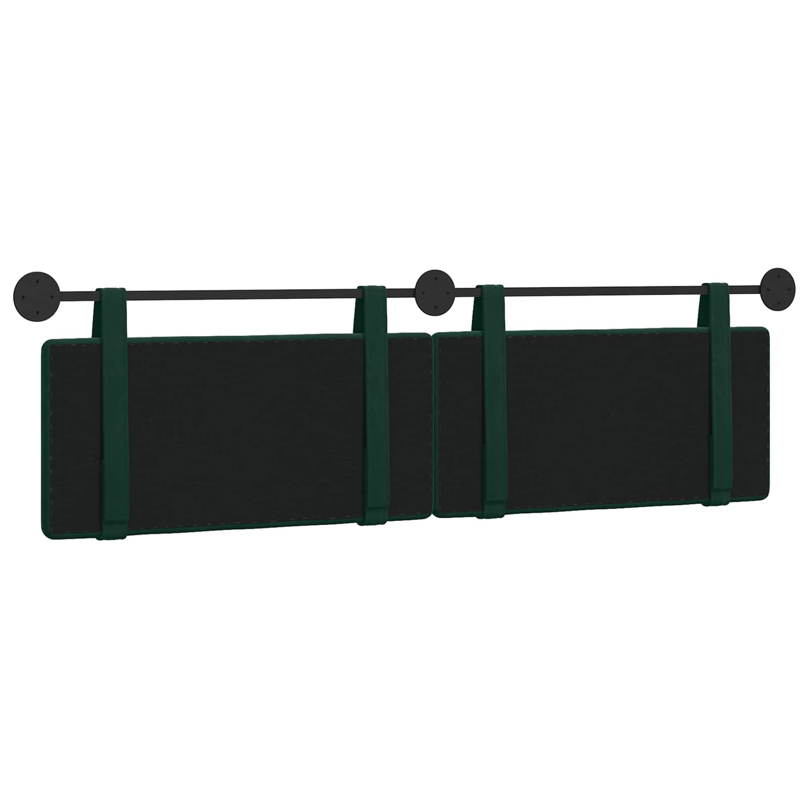 Hangend Hoofdeinde Donkergroen 190 x 55 x 5 cm Fluweel