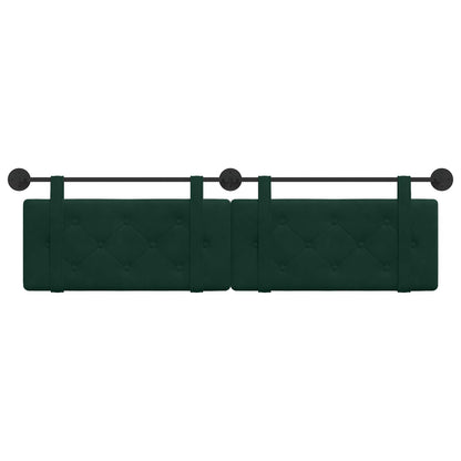 Hangend Hoofdeinde Donkergroen 190 x 55 x 5 cm Fluweel
