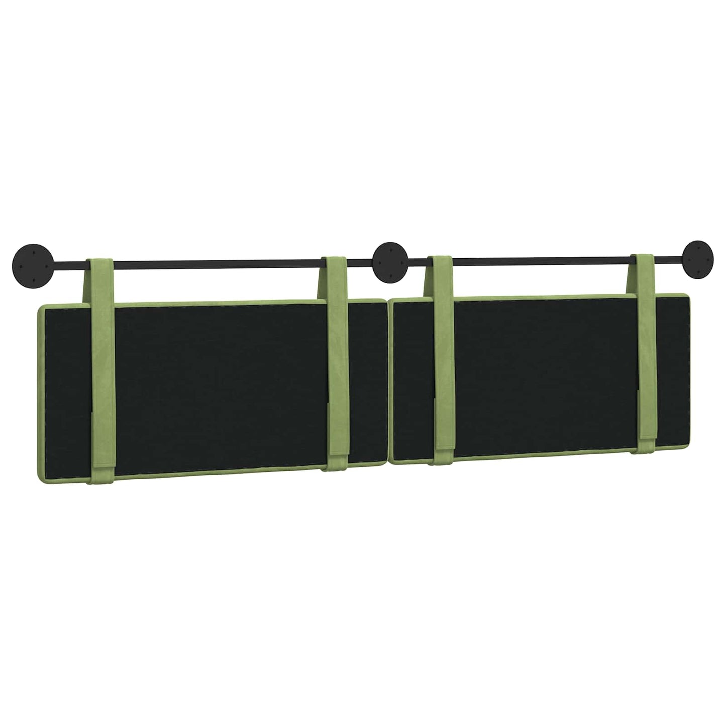 Hangend Hoofdeinde Lichtgroen 190 x 55 x 5 cm Fluweel