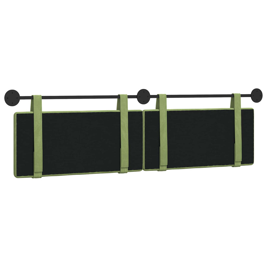 Hangend Hoofdeinde Lichtgroen 190 x 55 x 5 cm Fluweel