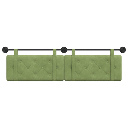 Hangend Hoofdeinde Lichtgroen 190 x 55 x 5 cm Fluweel