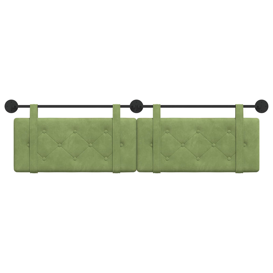 Hangend Hoofdeinde Lichtgroen 190 x 55 x 5 cm Fluweel