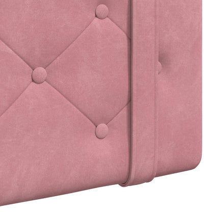 Hangend Hoofdeinde Wandgemonteerd Roze 190 x 55 x 5 cm Fluweel
