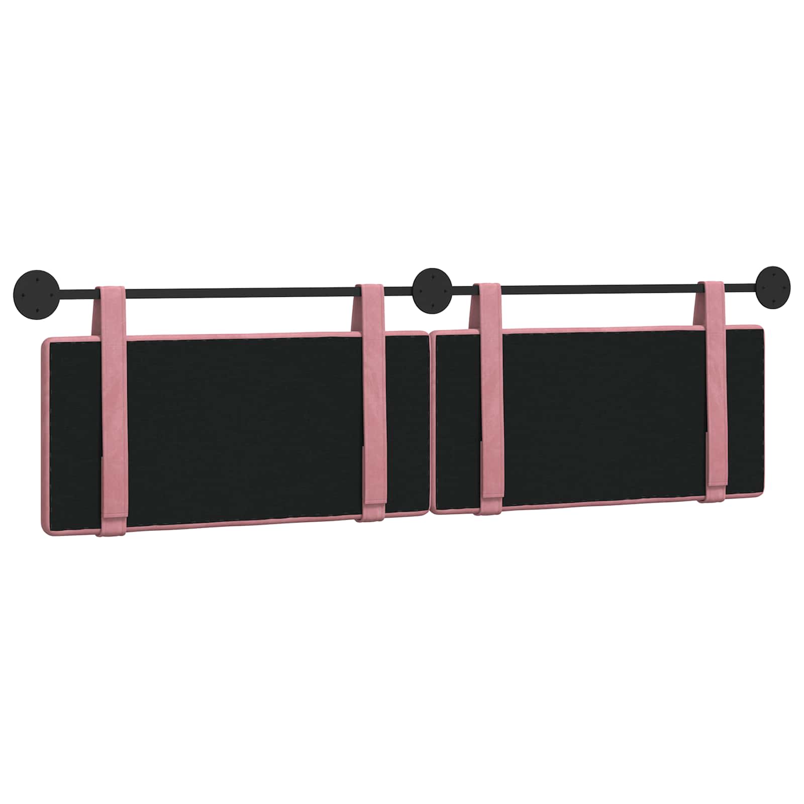 Hangend Hoofdeinde Wandgemonteerd Roze 190 x 55 x 5 cm Fluweel