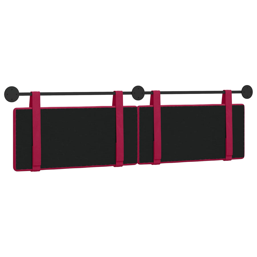 Hangend Hoofdeinde Wijnrood 190 x 55 x 5 cm Fluweel