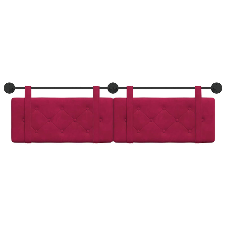 Hangend Hoofdeinde Wijnrood 190 x 55 x 5 cm Fluweel