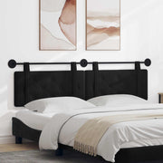 Hoofdeinde wandmontage 190x55x5 cm zwart fluweel