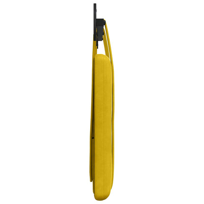 Hangend Hoofdeinde Wandgemonteerd Geel 190 x 55 x 5 cm Fluweel