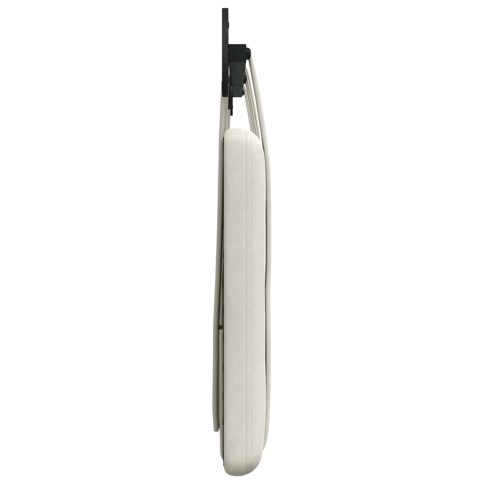 Hangend Hoofdeinde Wandgemonteerd Crème 190 x 55 x 5 cm Fluweel