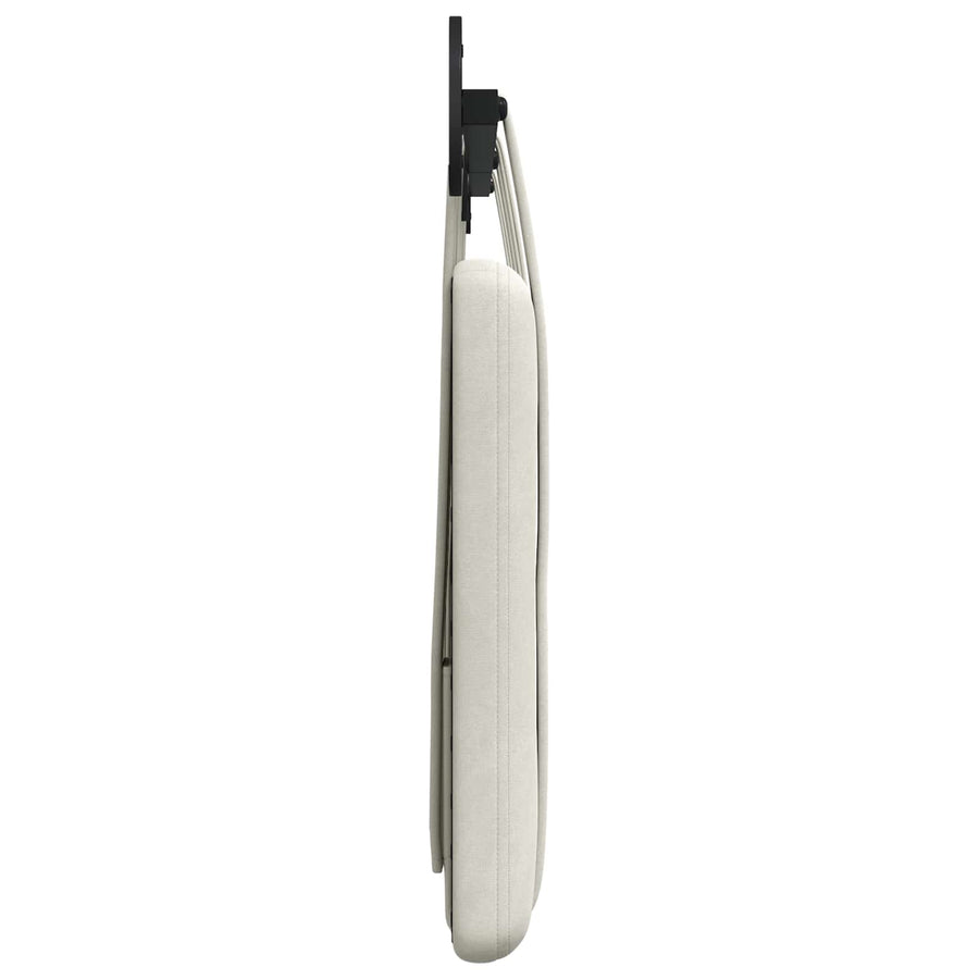 Hangend Hoofdeinde Wandgemonteerd Crème 190 x 55 x 5 cm Fluweel
