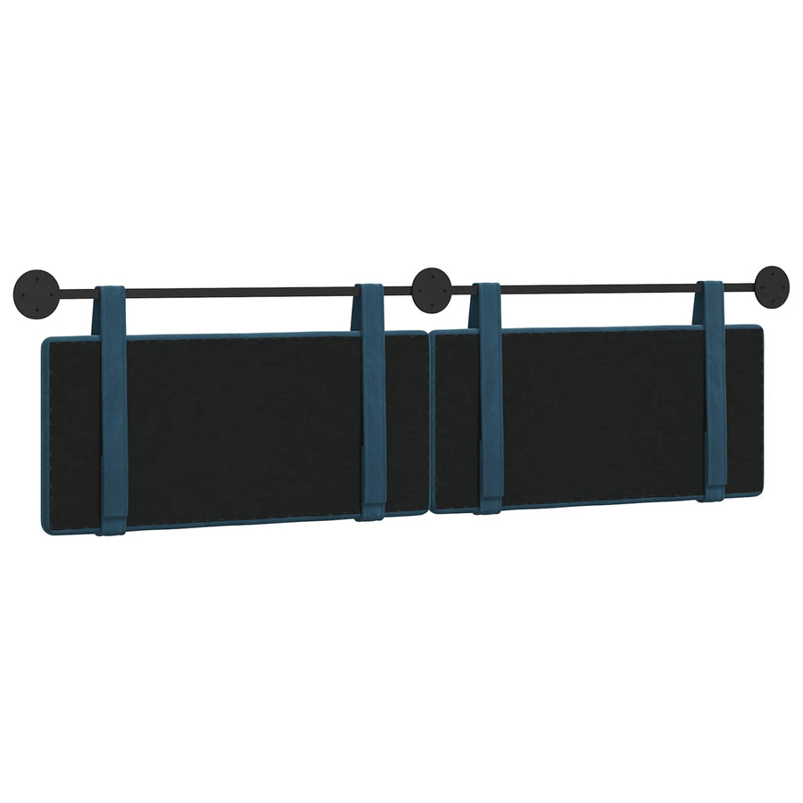 Hangend Hoofdeinde Wandgemonteerd Blauw 190 x 55 x 5 cm Fluweel