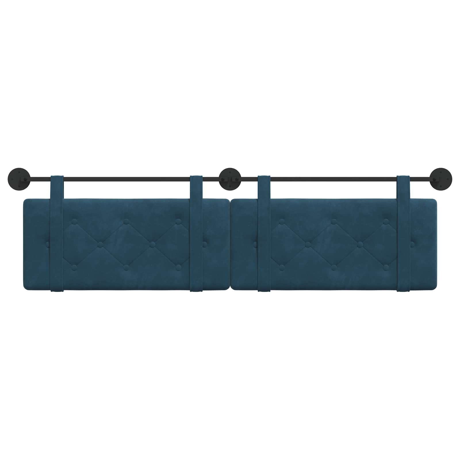 Hangend Hoofdeinde Wandgemonteerd Blauw 190 x 55 x 5 cm Fluweel