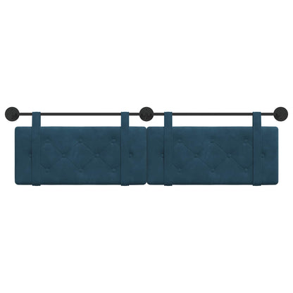 Hangend Hoofdeinde Wandgemonteerd Blauw 190 x 55 x 5 cm Fluweel