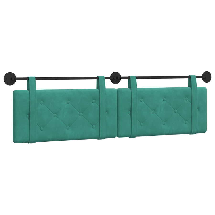 Hangend Hoofdeinde Turquoise 190 x 55 x 5 cm Fluweel