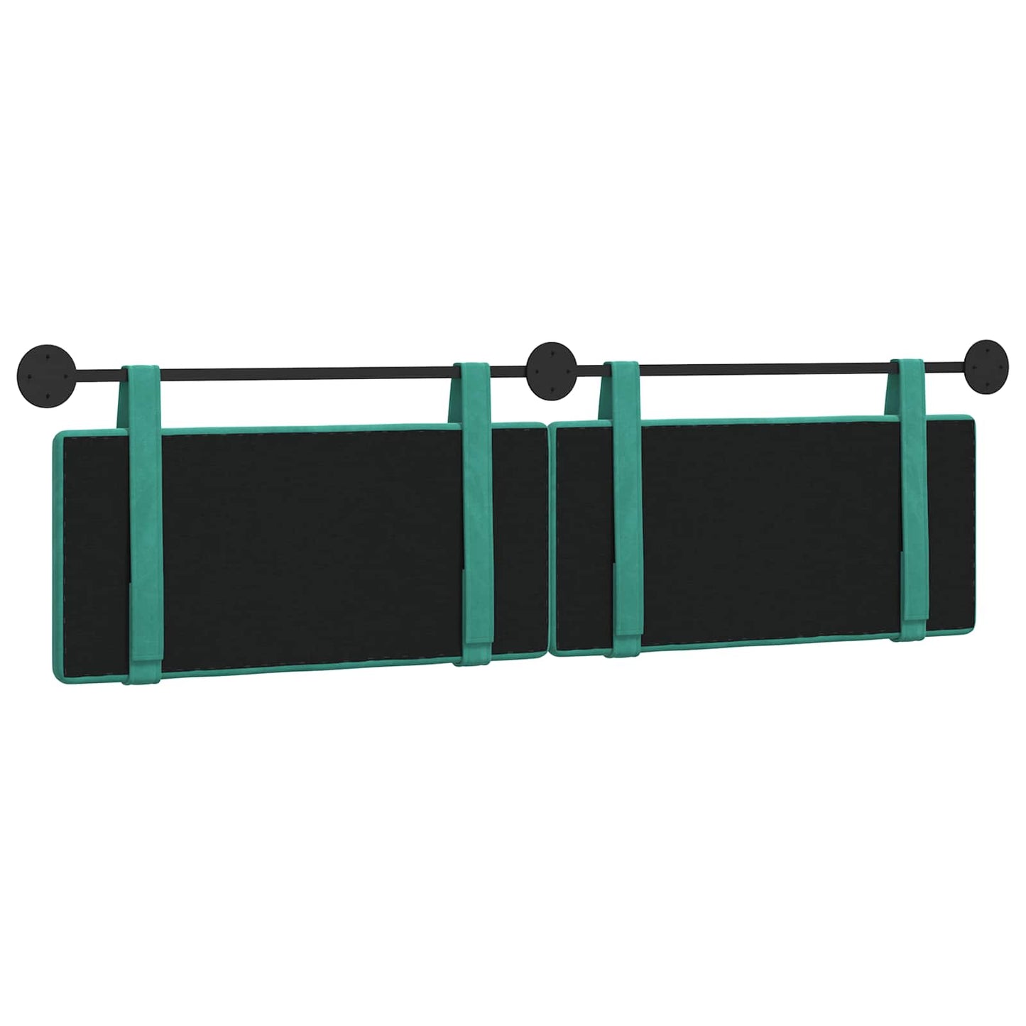 Hangend Hoofdeinde Turquoise 190 x 55 x 5 cm Fluweel