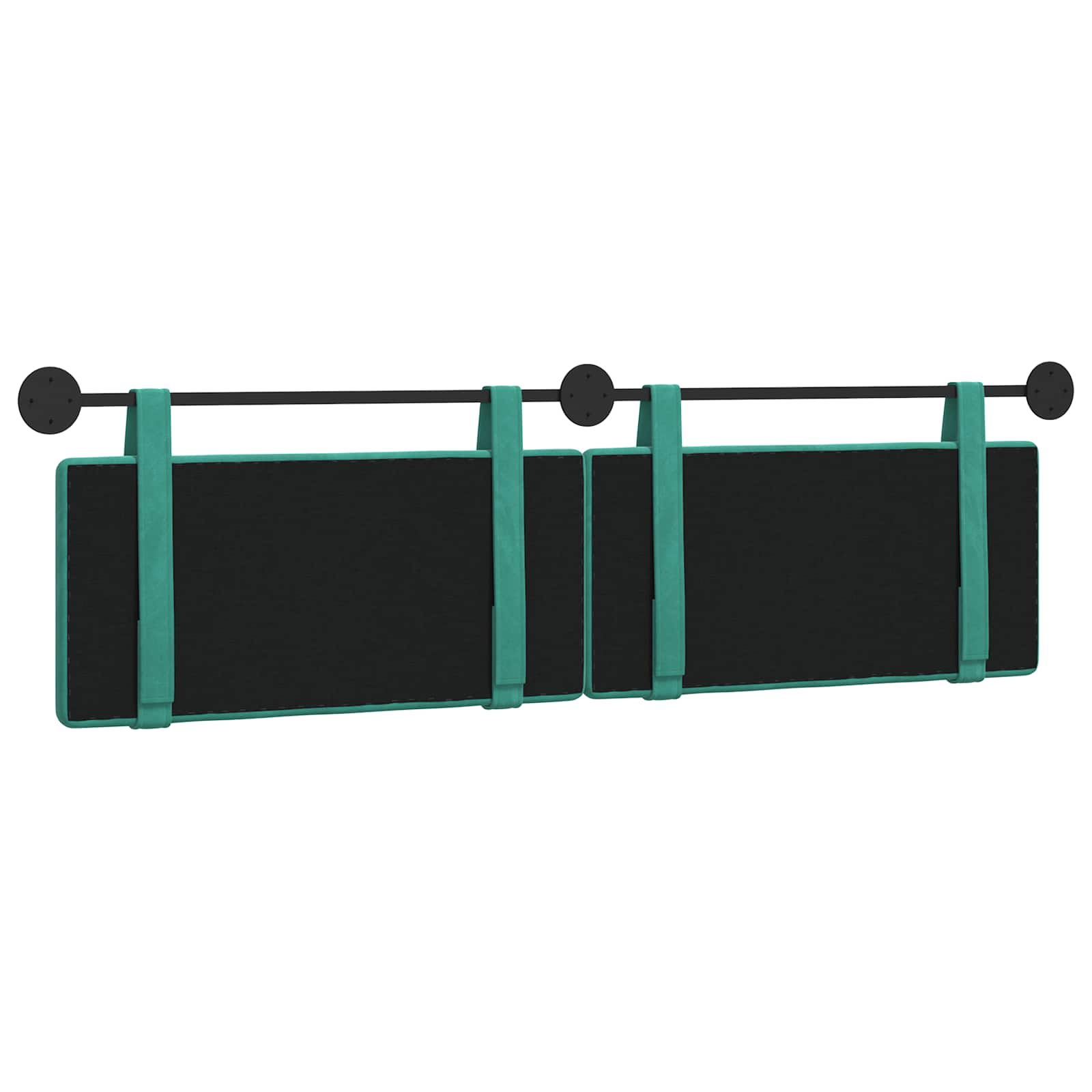 Hangend Hoofdeinde Turquoise 190 x 55 x 5 cm Fluweel